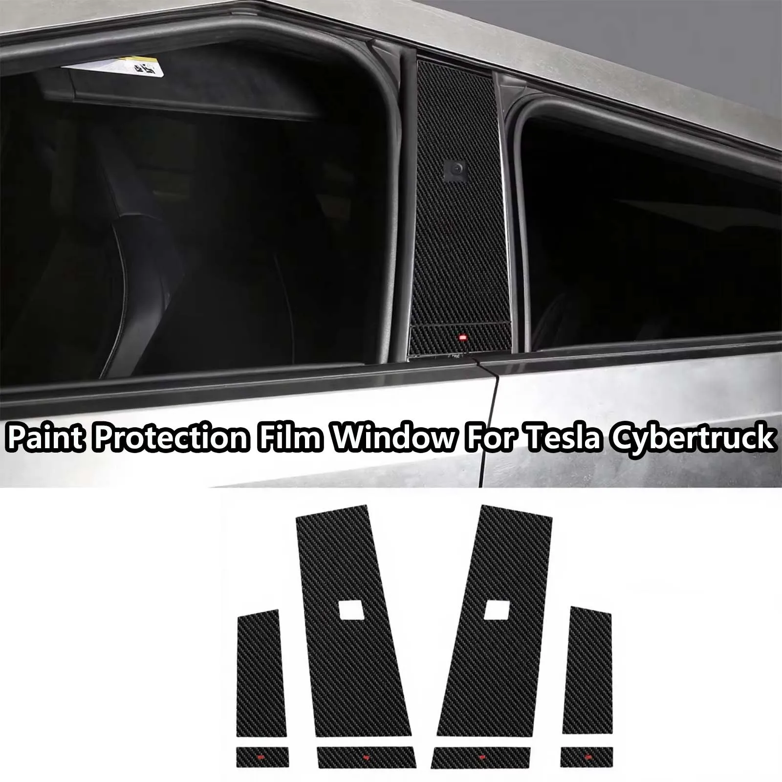 

Paint Protection Film Window B C Pillar Door Buttons Paint Trim Sticker For Tesla Cybertruck
