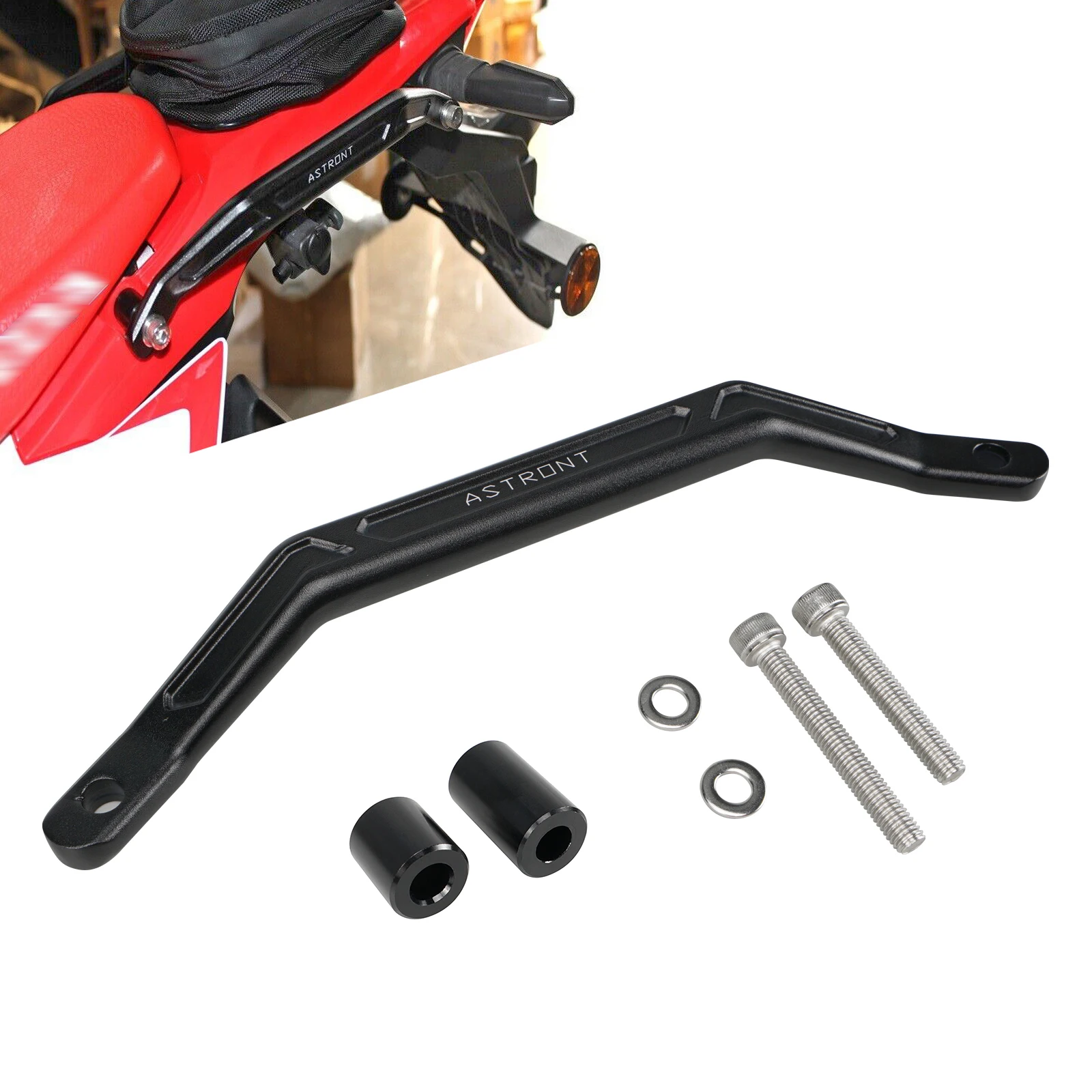 For 2021 2022 Honda CRF300L Aluminum Rear Seat Armrest Left/Right Handrail Rear Grab Handle for Honda CRF 300 L