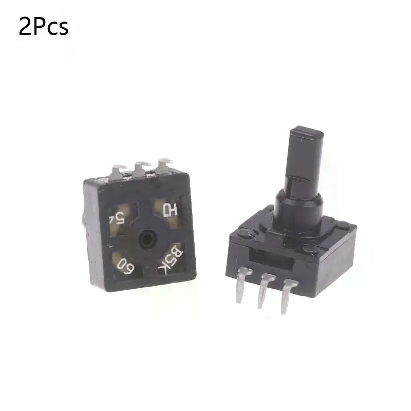 2Pcs Precision Potentiometer B5K 3 Pin 10mm Shaft 60 Degree High Precision For Audio Equipment DIY Electronic Projects