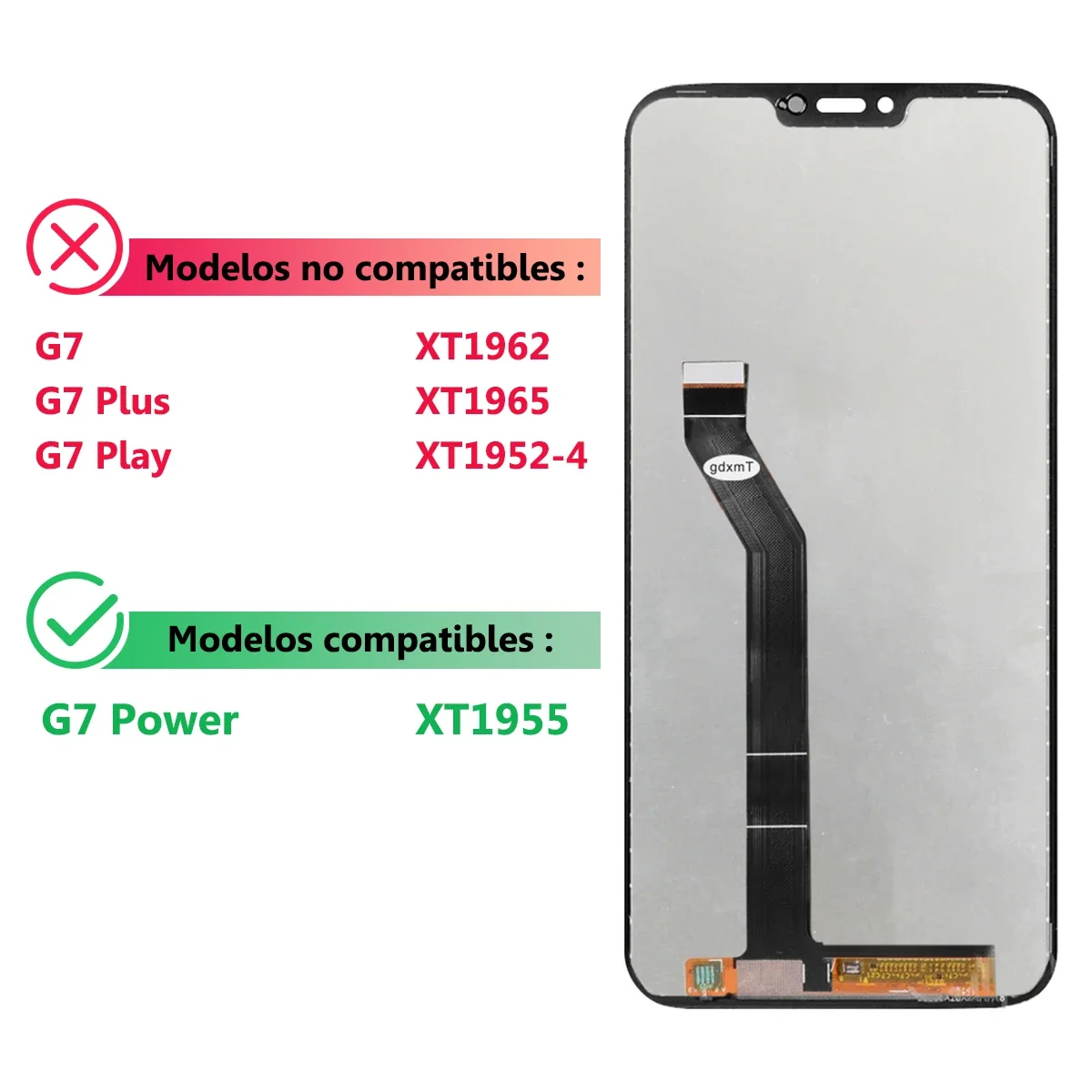 For Motorola Moto G7 Power 6.2\'\'XT1955 XT1955-4 LCD Display Touch Screen Digitizer Assembly Replacement For Moto G7 Power