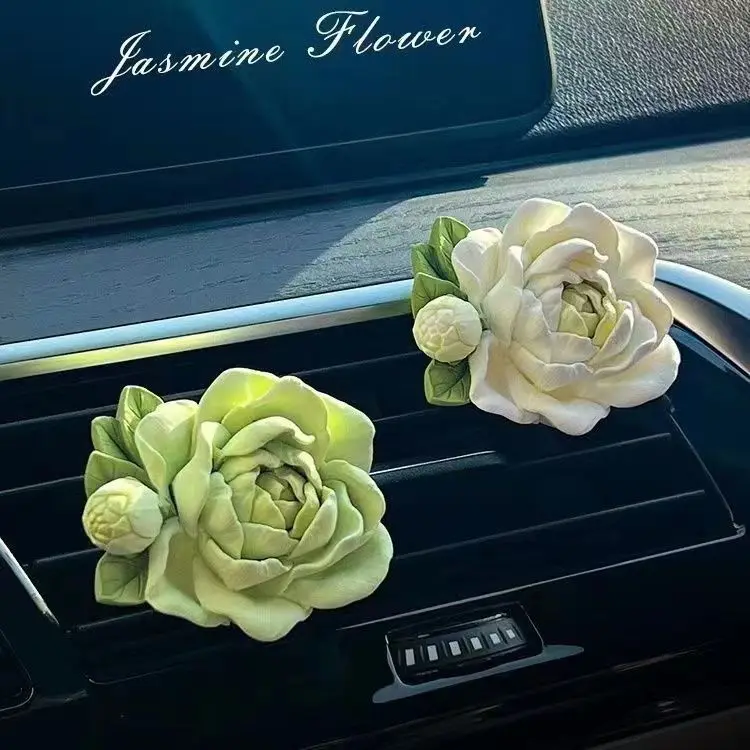 WW22 car car cut air conditioner trend high-end jewelry diffuser stone peony ornament decorative solid