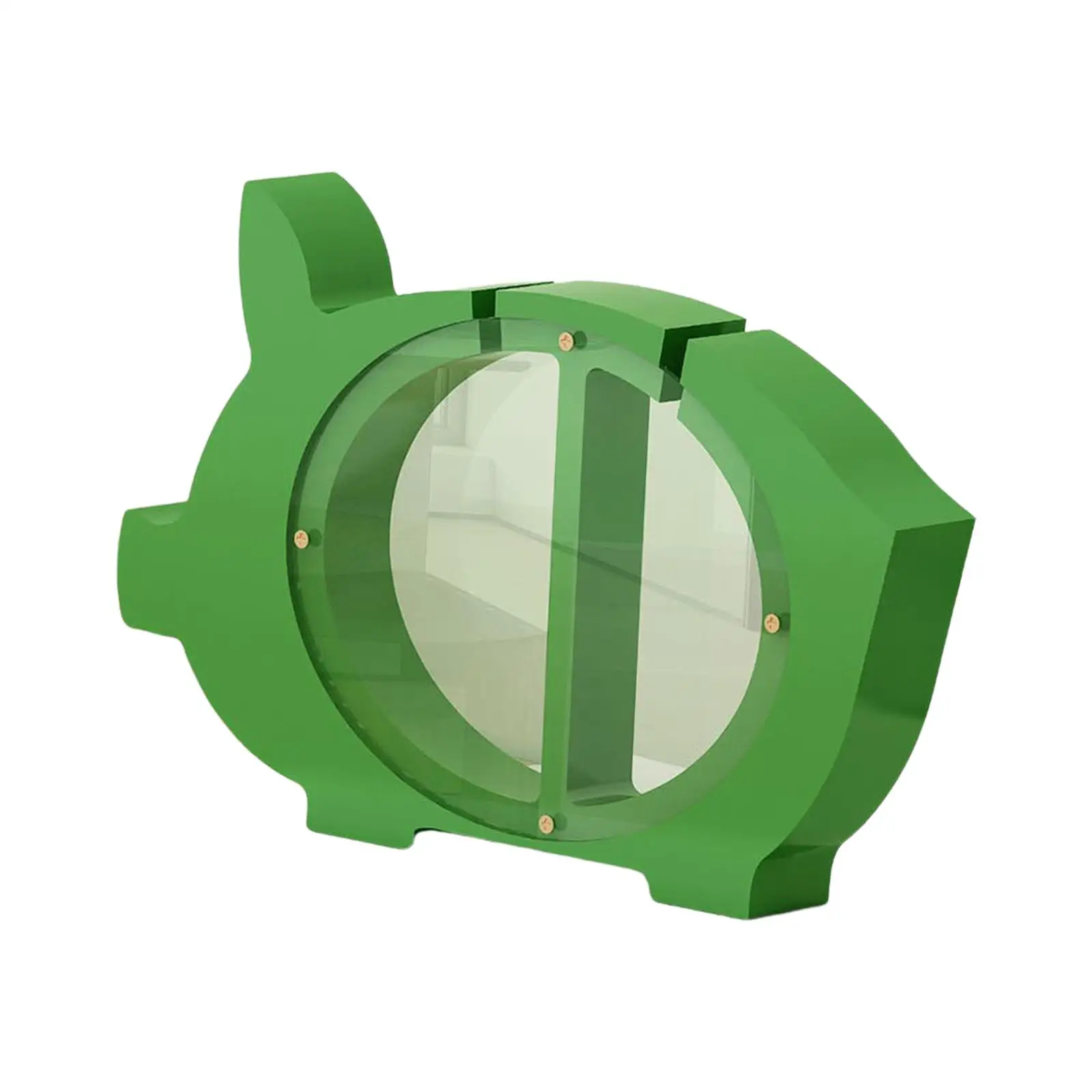 Coin Money Box Decorative Can Only Save that Cannot Be Take Clear Piggy Bank