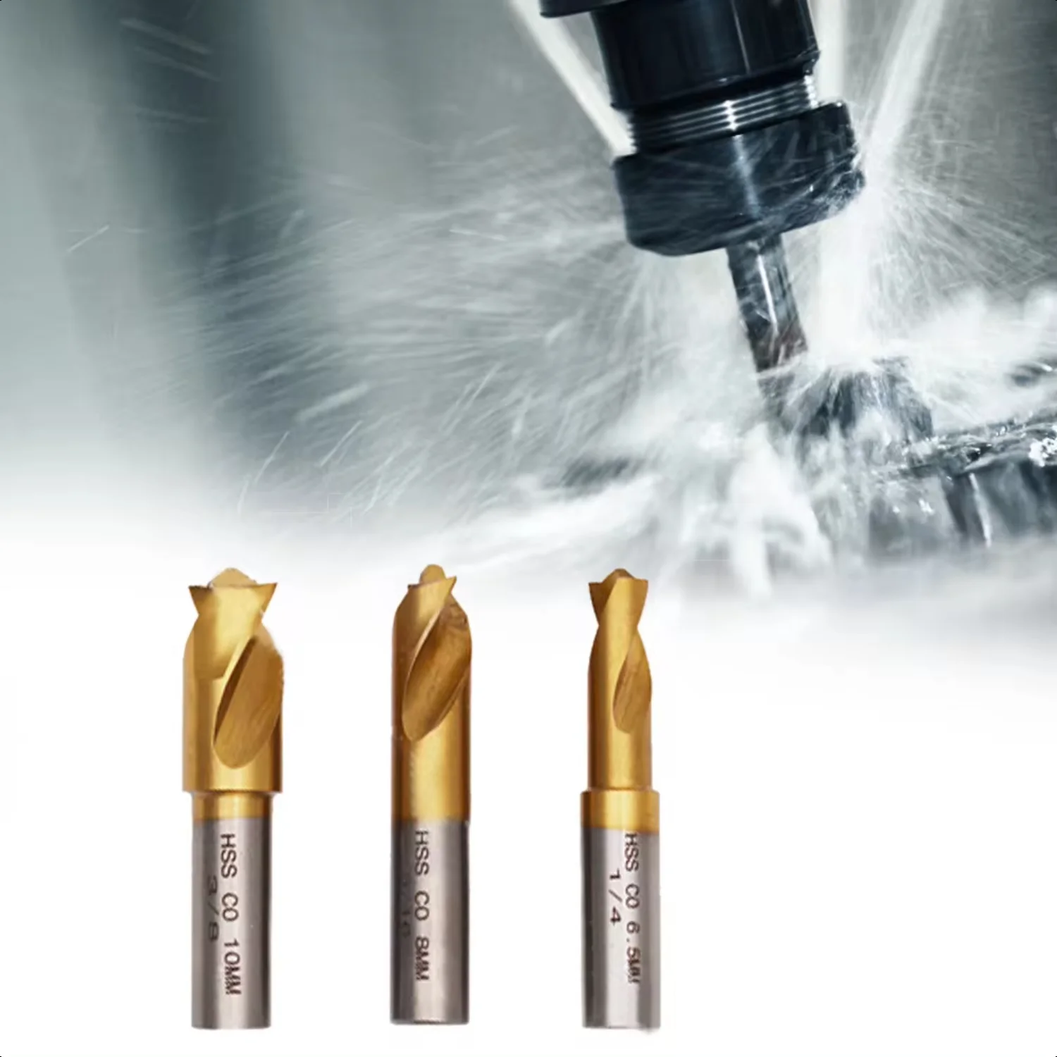 

CO Cobalt Spot Weld Drill Bit Set Kit Weld Cutter Cutting Accessories 1/4in 5/16in 3/8in Drill Bit Power Tool