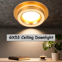 GX53 Led Downlight Led Panel Light 3 Color Change For Indoor LED Spot light Recessed Down Light AC85-265V Ceiling Light Round