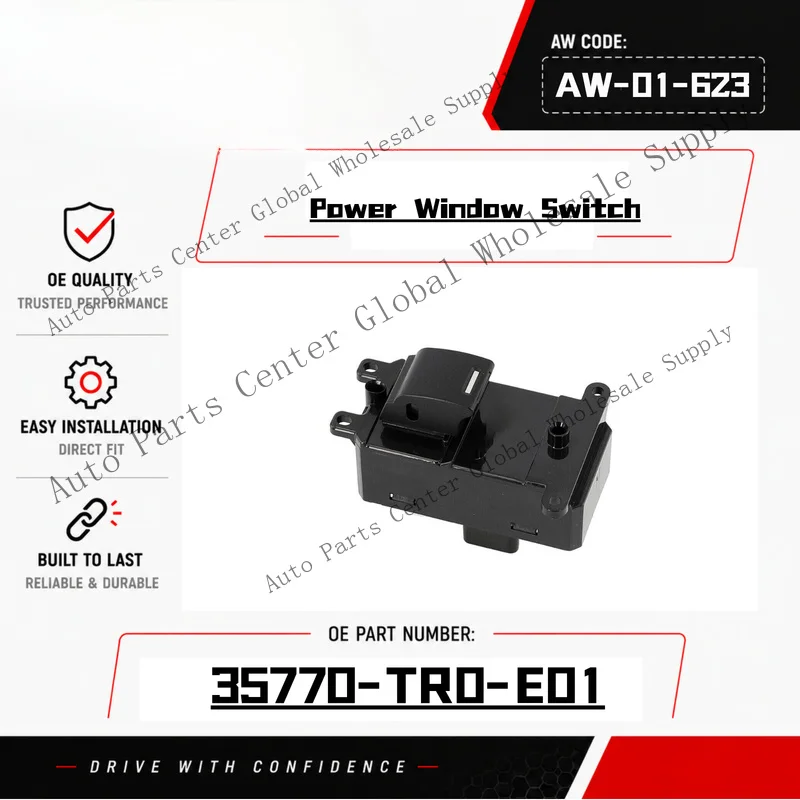 L+ 35770-TR0-E01 Rear Power Control Window Switch For Honda CR-V 2.4L 2012-2016
