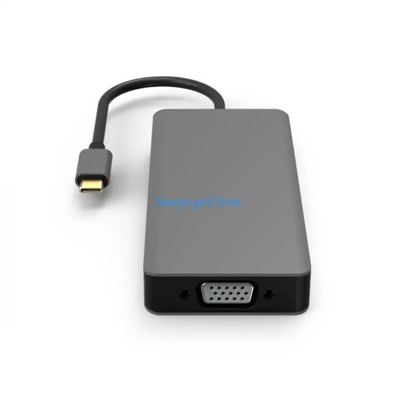 

C7AB Portable Type C Hubs USB Тип C к видео VGA Adapter для профессионалов в путешествиях