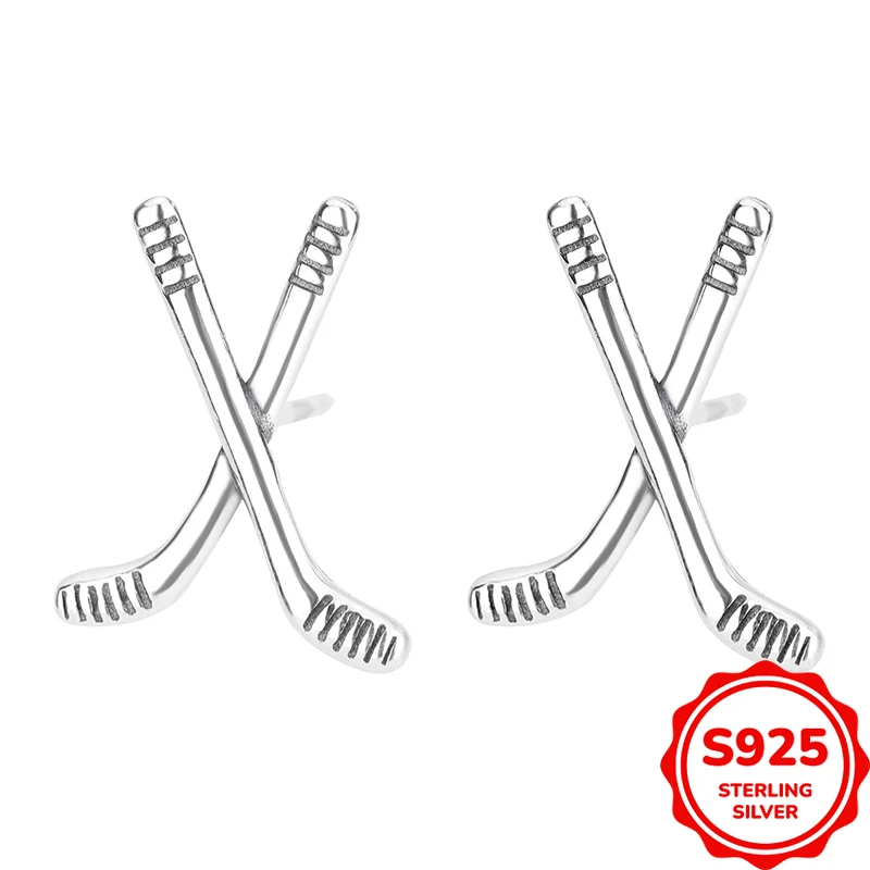 

Simple and Versatile Authentic S925 Silver Cross Personalized Women's Earrings