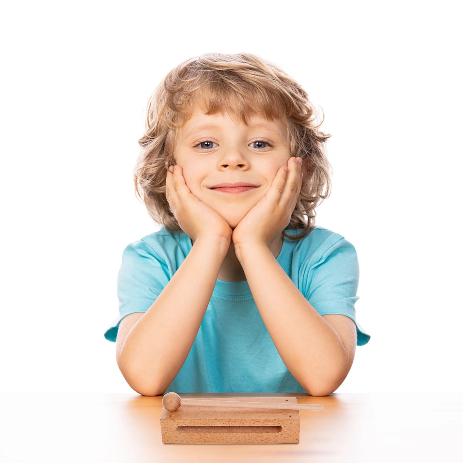 1 قطعة كتلة الخشب Claves آلة موسيقية لتعليم أورف إيقاع التدريب الفصول الدراسية الاهتمام قرع اليد للأطفال #5