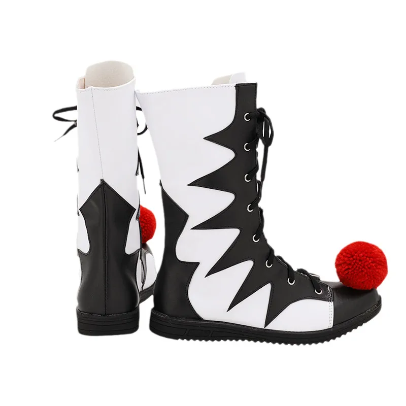 Black Cosplay Shoes  Boots Version Pennywise  Horrible Clown Stephen King Custom Halloween Accessorie Customized