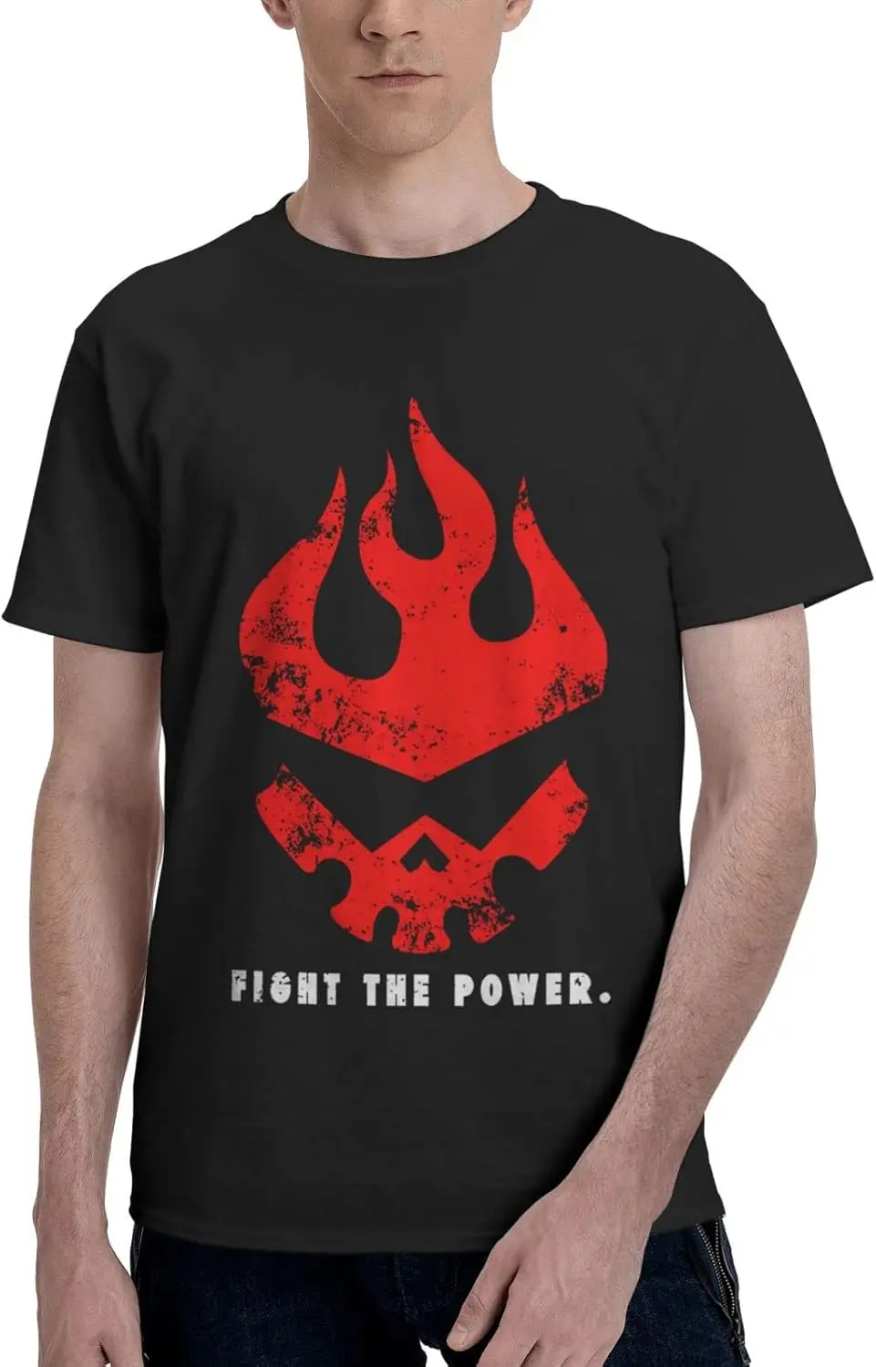 

Anime Gurren Lagann Logo T Shirt Mens Casual Tee Cotton Summer O-Neck Short Sleeves