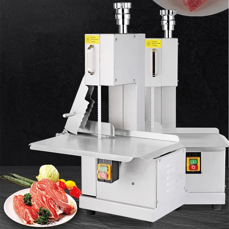 Automatic Bone Cutter Commercial Bone Sawing Cutting Machine Pork Ribs Frozen Pork Trotters Bone Steak Cutting Machine