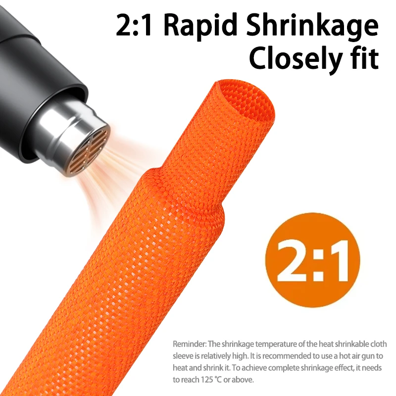 2/10m PET Braided Cable Sleeve 4mm - 100mm Heat Shrink Tube Insulation Flam Retardant Protection Wrap Sheath Wire Organizer