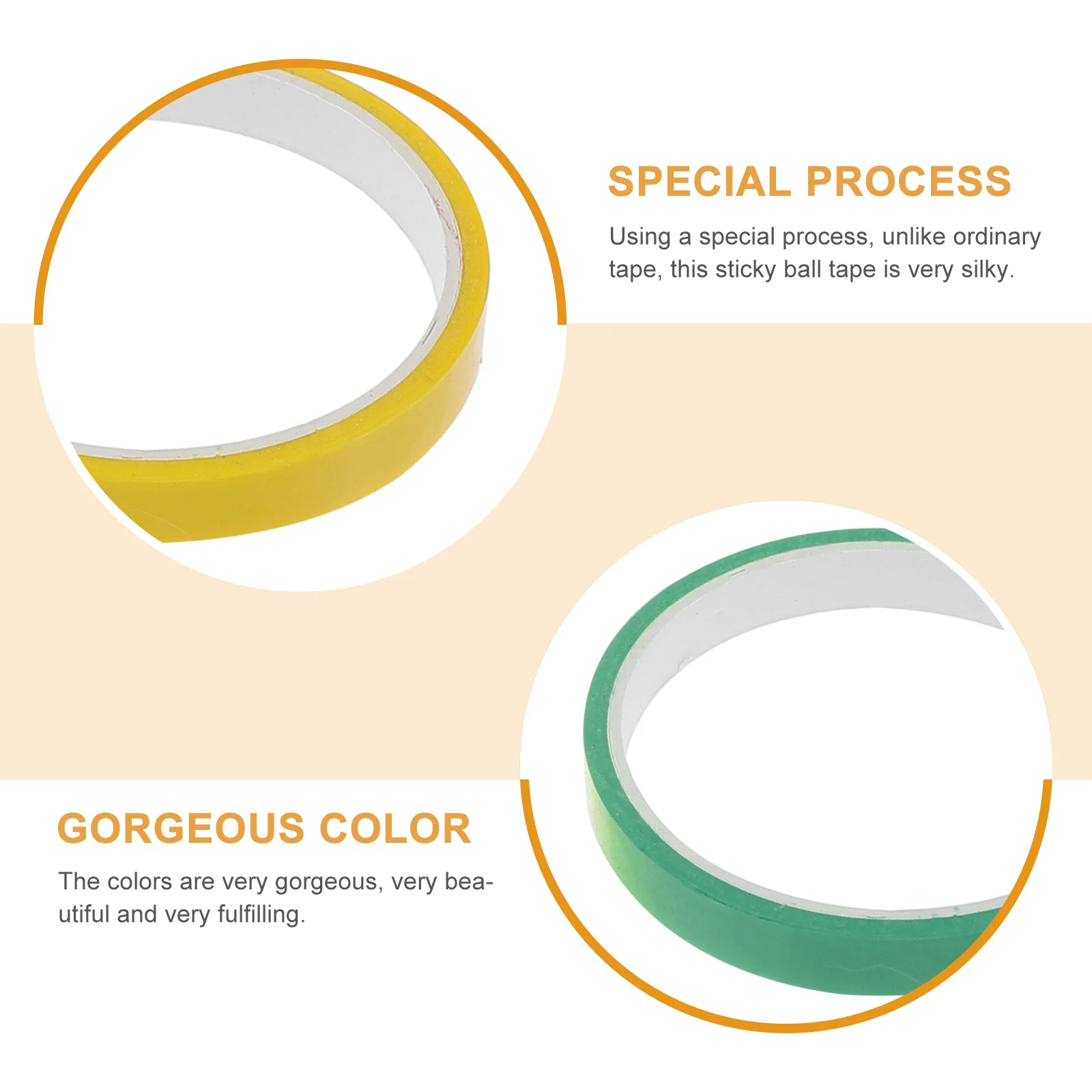 7 롤 컬러풀 디컴프레션 스트레스 해소 스티키 볼 테이프 레저 재미 디컴프레션 장난감