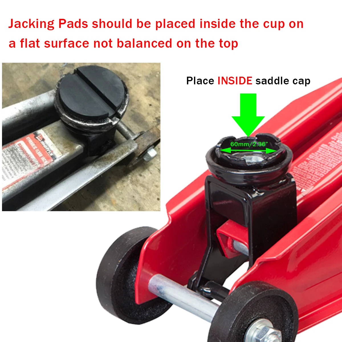 Jack Pad Anti-slip Rail Adapter Rubber Support Block Heavy Duty Car Lift Tool Accessories For Honda Toyota Nissan Hyundai VW Kia