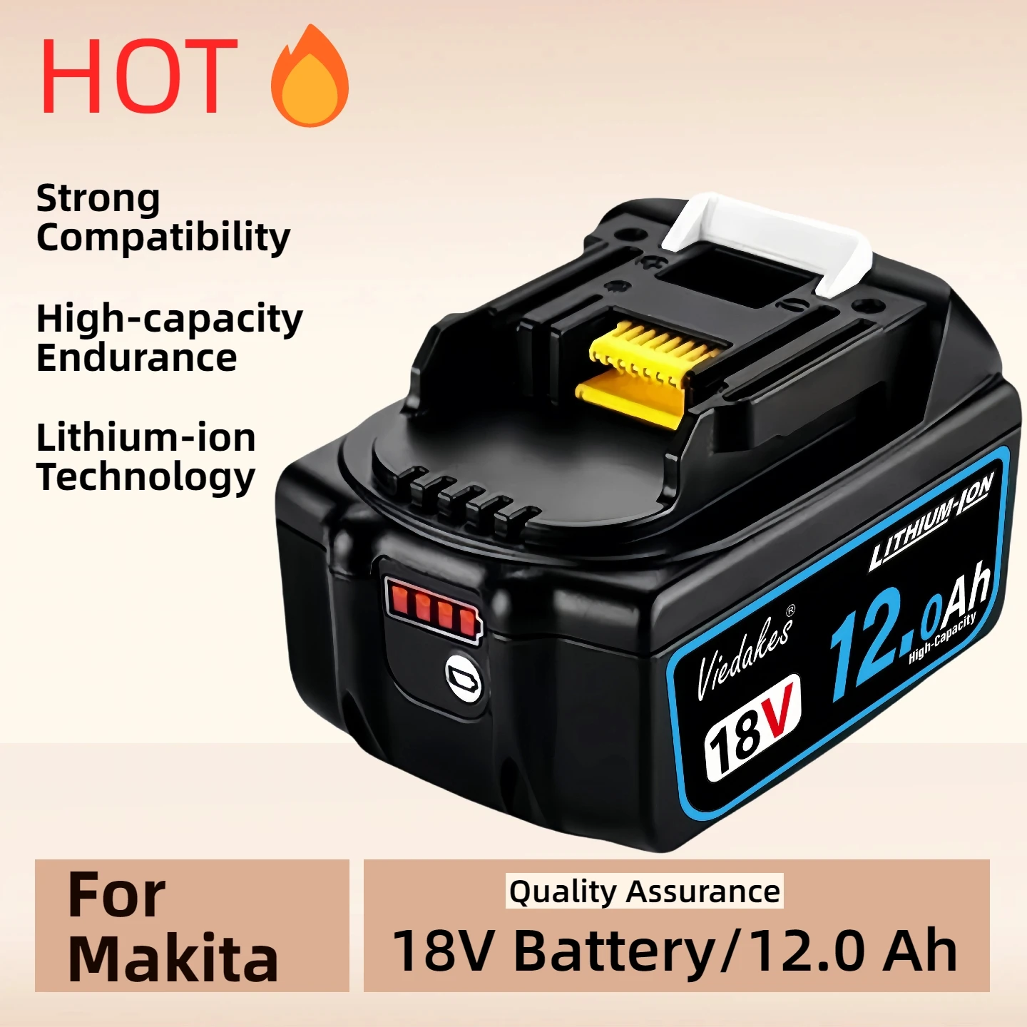 

Original for MAKITA BL1830 100% compatible Makita 18V Battery Rechargeable Li-ion Batteries Makita electric tool universal