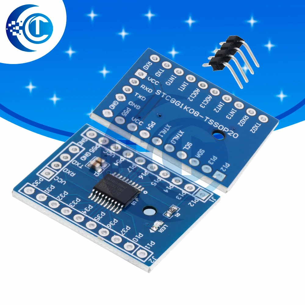 1.9V-5.5V STC8G1K08 Core Board TSSOP20 Development Module for Arduino Learning & Demonstration