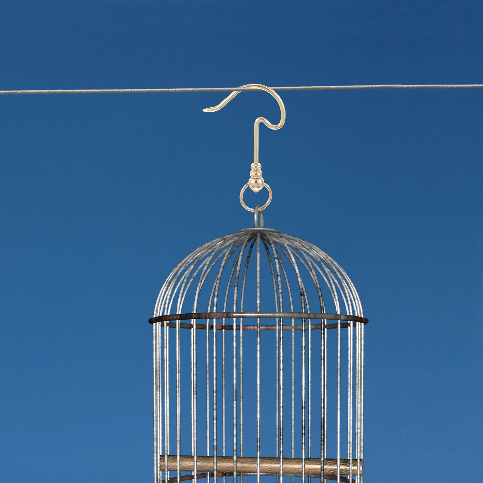 

Brass Copper Birdcage Accessories Multipurpose Bird Cage Hook Decorative Hanger Cricket Cage Small Metal Hooks