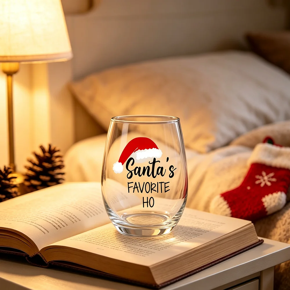 Santa's Favorite Ho Wine Glass - Home Decor Exchange review and price