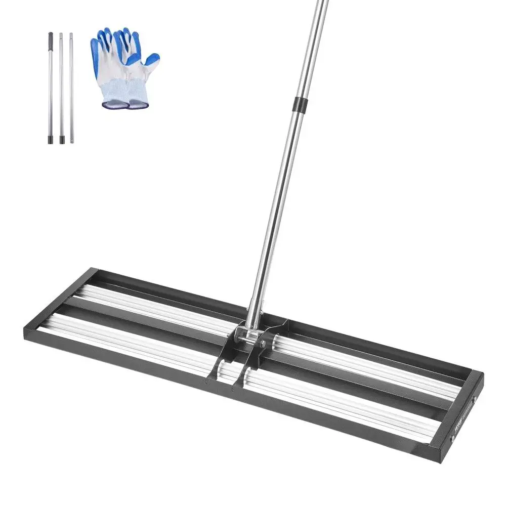 

Lawn Leveling Rake 36x10in Adjustable Handle 83.9in Heavy Duty for yard Tool
