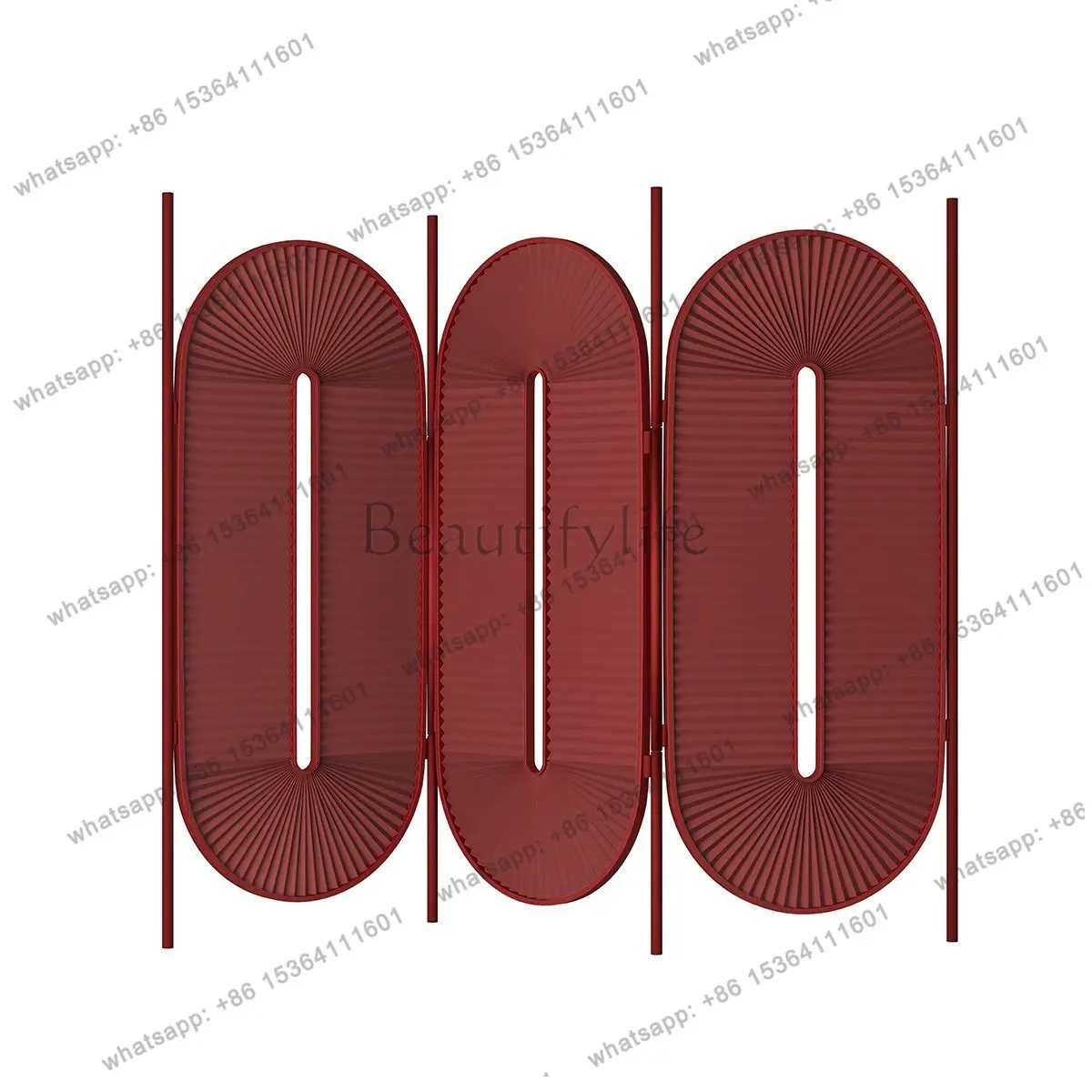 PG-design light luxury embossing superimposed screen mobile folding screen modern simple entrance partition model room