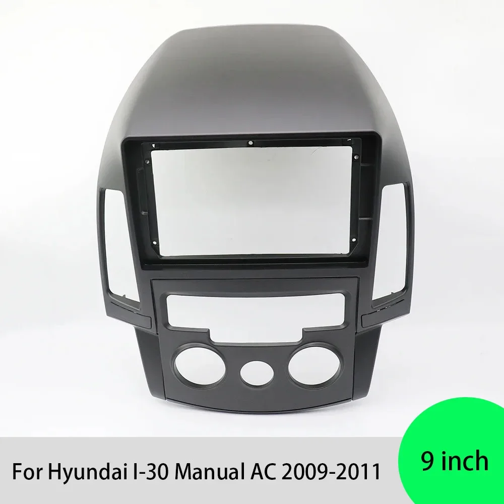 

9-дюймовые автомобильные чехлы для Hyundai I-30 Manual AC 2009-2011, аксессуары для интерьера радиоплеера, рамка для стереопанели