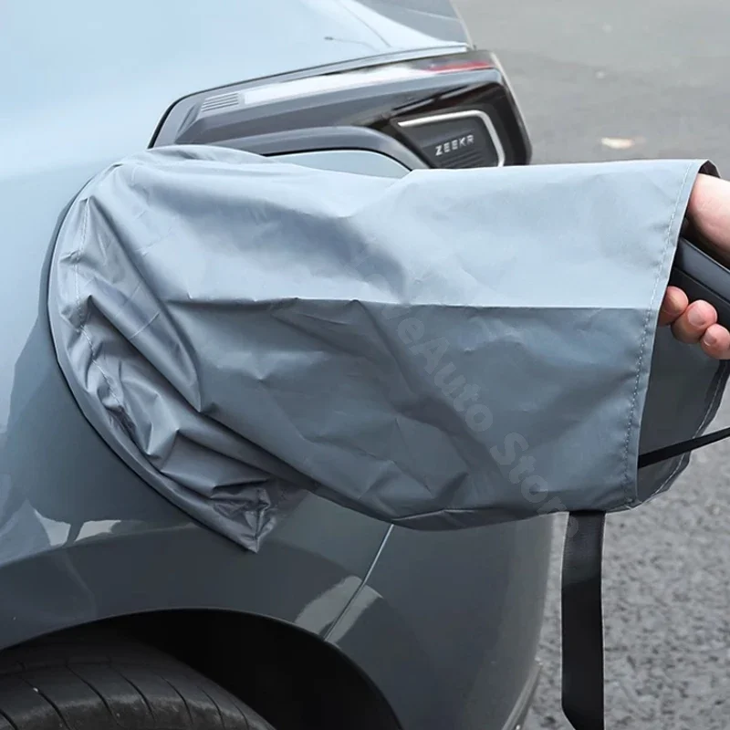 

For Zeekr 001 2022 2023 Car Charging Port Rain Cover Fast and Slow Charging Port Vehicle Charging Rain Waterproof Cover