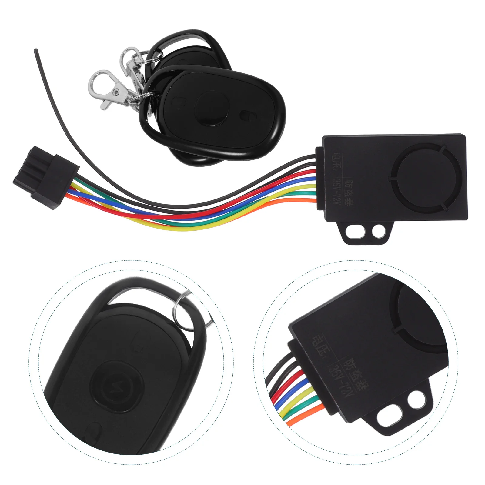 

1 Set Electric Scooter Alarm Lock High Security Remote Bike Anti Theft System Relay Switch Motorcycle Security Lock For Ebike