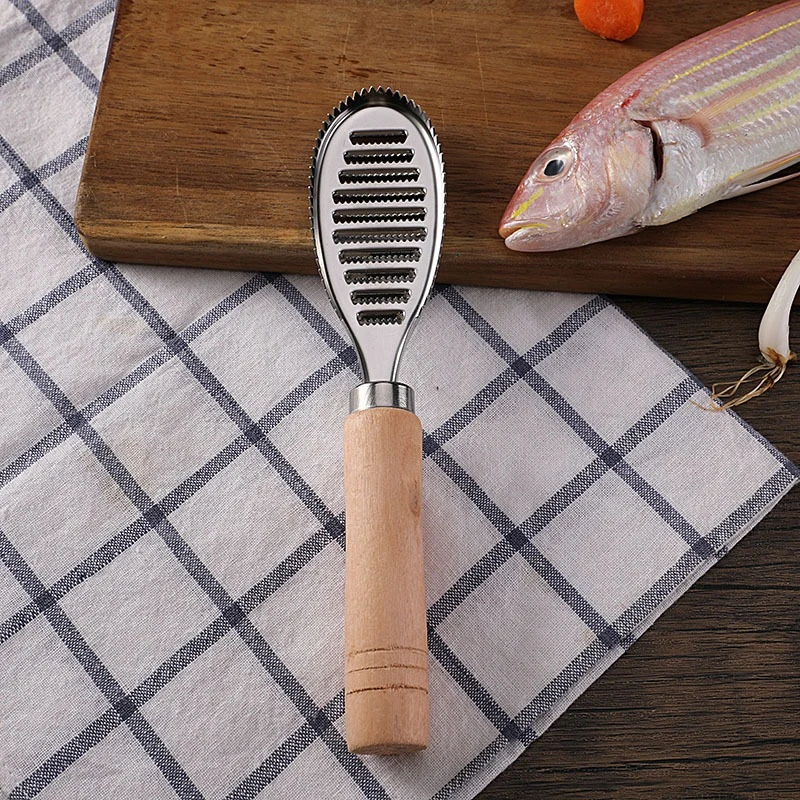Fish Scale Scraper Practical Kitchen Fish Descaling Gadget Handy Seafood Cleaner Tool for Home Fish Processing