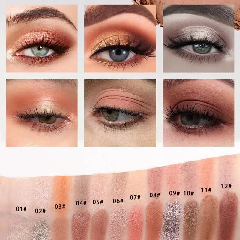 Paleta de sombras de ojos mate 2024, 24 colores, maquillaje impermeable y fácil de aplicar, maquillaje de larga duración, paleta de cosméticos de belleza