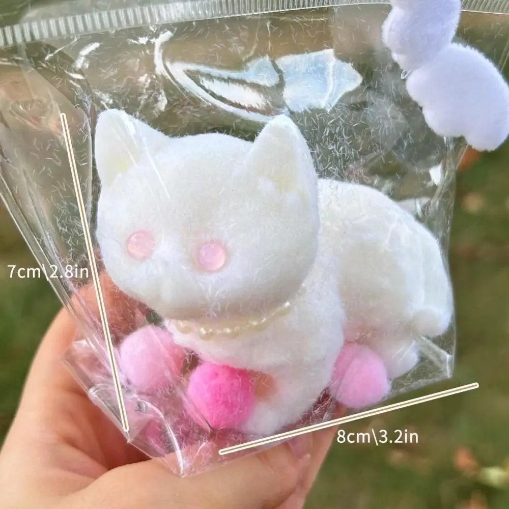 Soft Release Squeeze Cat Cartoon Stress Relief Cat Stress Relief Squeeze Ball Funny TPR Pinching and Decompressing Toy