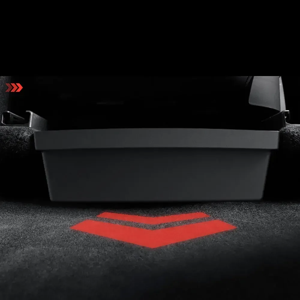 For Tesla Model Y Juniper 2025 2026 Under seat Drawer Space Bins Chair Tray TPE Under Seat Storage Box Interior Accessories 1PC