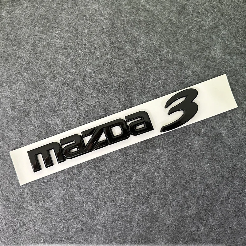 ABS Silver Black Car Emblem Logo Badge Sticker Decal For Mazda 6 Mazda 3 Mazda6 Mazda3 accessories styling