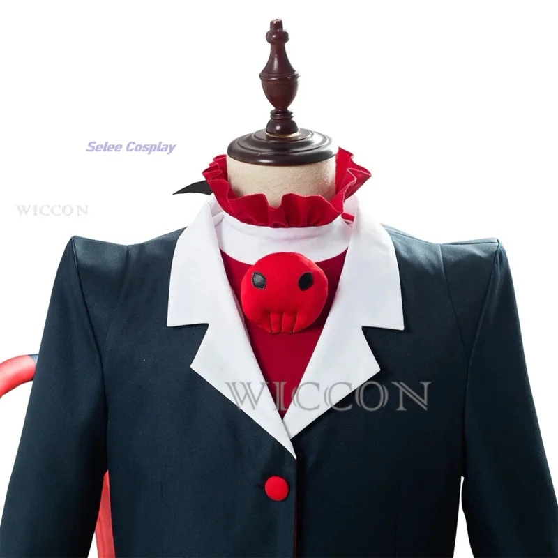 Anime Hazbin Cosplay Lucifer Hotel Charlie Morningstar Costume Vaggie Blitzo AD Angel Dust Cosplay Clothes Halloween Party Suit