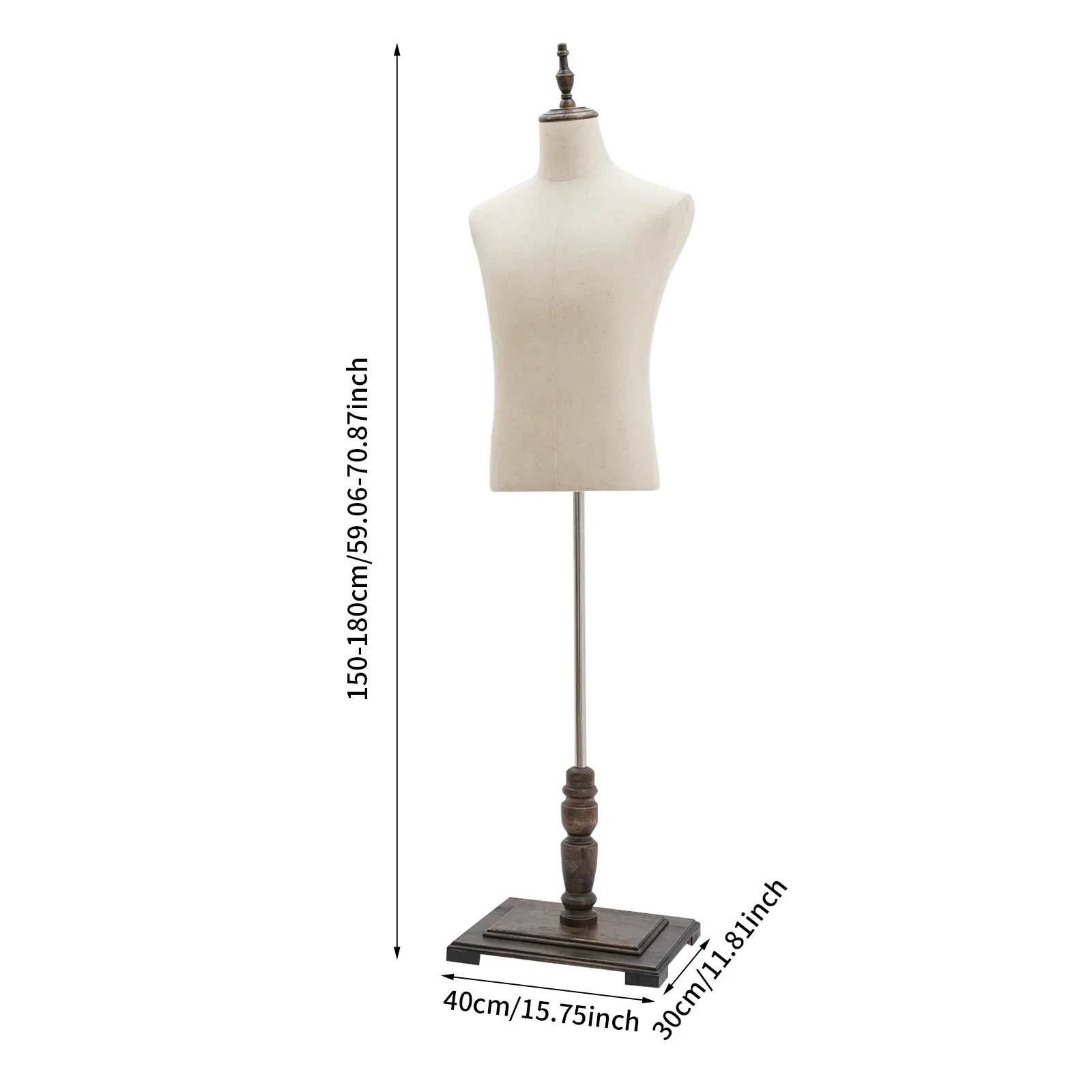 

Clothing Store Mannequin Model Display Stand - Handless Thin Linen Men's and antique European Version NEW