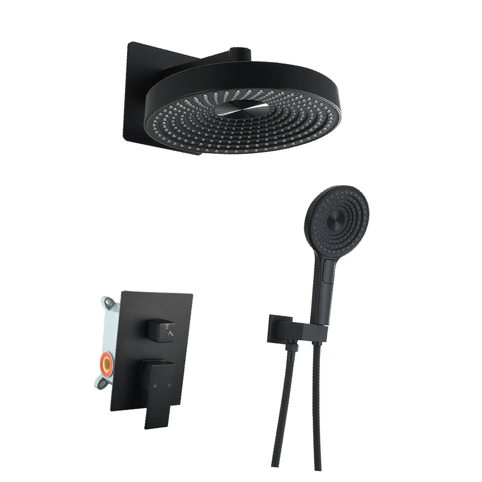 

Напольный смеситель для ванны со скрытым латунным регулирующим клапаном, минималистичный душевой набор и аксессуары из АБС-пластика для ванной комнаты