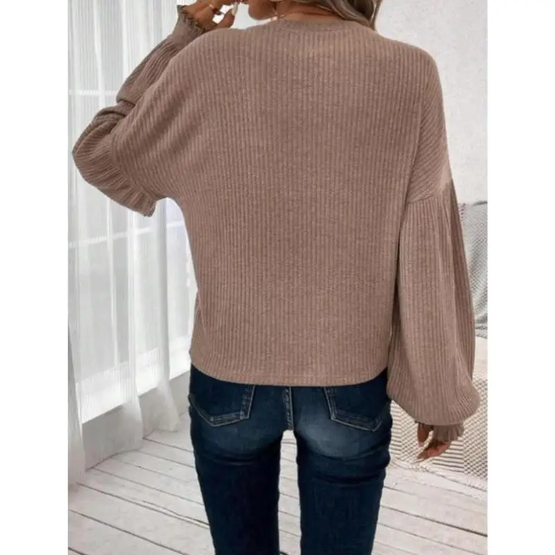 

Men's Knitted Sweater Women's Flat Ribbed Main Ci Walk Collar Nine Sve Length Coolmax Fiber Non Deformable
