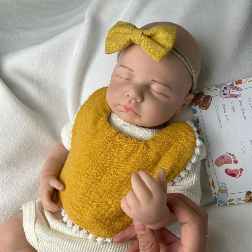 Lifelike 20Inch Full Body Soft Silicone Reborn Baby Girl/ Boy Dolls Realistic Textures Durable Materials As Keepsakes Kids Toy