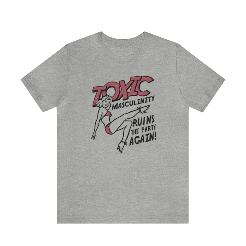 Toxic Masculinity Women 70s Retro Feminist T-Shirt Cute Funny Anti Patriarchy T Shirt Feminism Graphic Tees Women\'s Rights Shirt