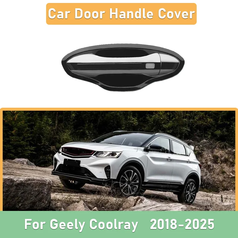 

For Geely Coolray Binyue 2018 2019 2020~2025 Car Door Handle Sticker Dedicated Door Bowl Cover Wear-resistant Car Accessories
