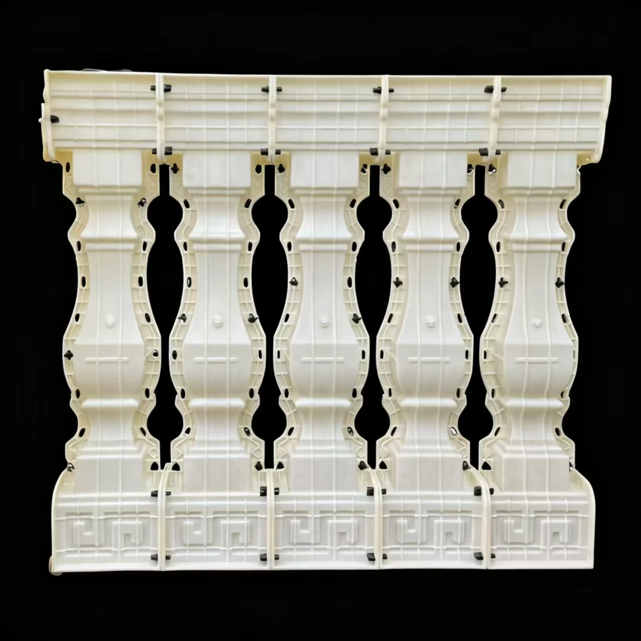 1mの中国風正方形手すり型枠、コンクリートやセメント専用設計、型抜きが簡単で焦げ付きにくい、使いやすいワンタイムモールディング、中庭や別荘のフェンス装飾に必須