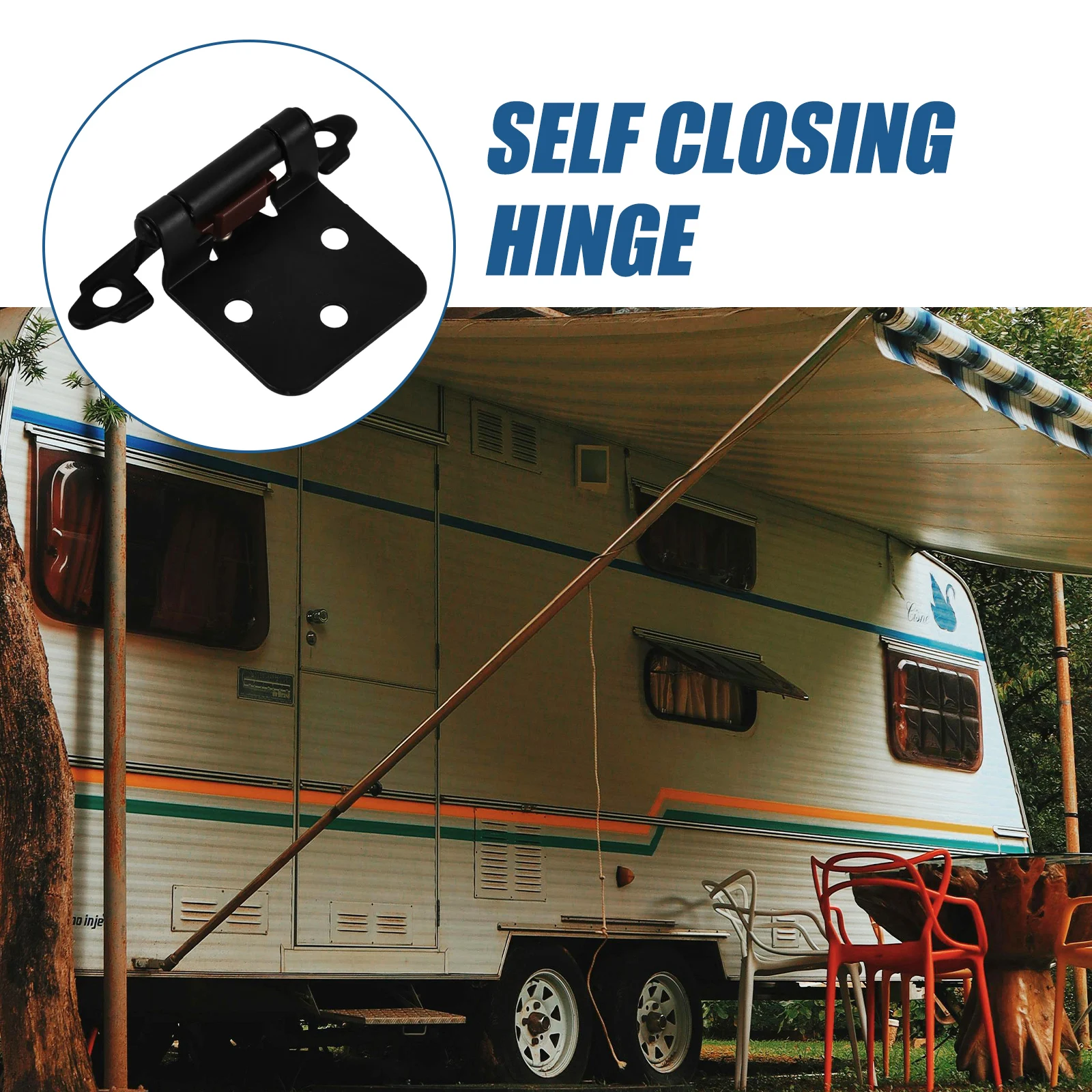 

Spring Hinge 1 5 Thick Self Closing Cabinet Door Hinges Heavy Duty Rv Steel Plate Cover Suitable Furniture