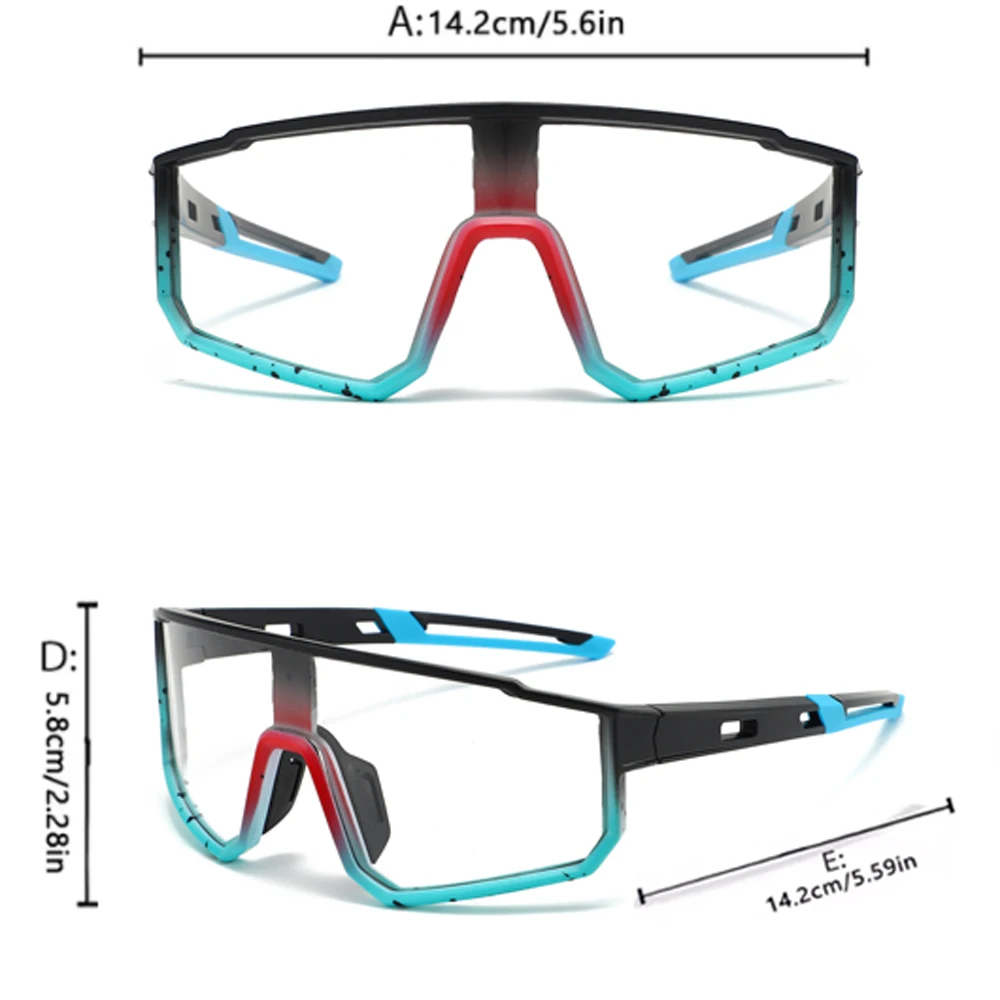 New UV Protection Photochromic Cycling Glasses Bicycle Eyewear Men Women Mtb Bike Hiking Fishing Sports Sunglasses