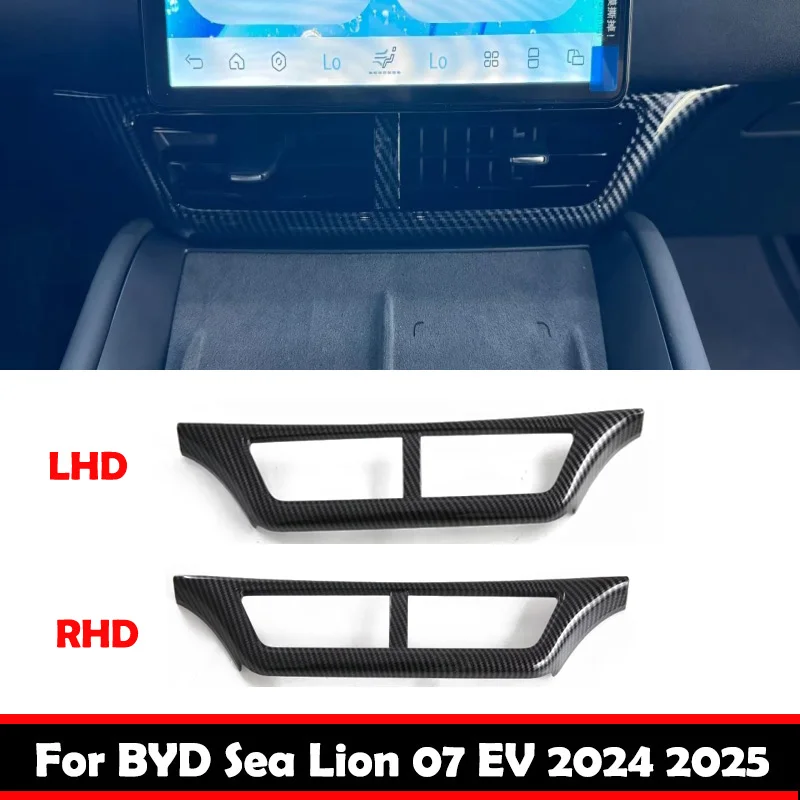 

LHD RHD For BYD Sealion 7 Sea lion 07 EV 2024 2025 Interior ABS Car Accessories Center Air conditions outlet AC Vent Cover Trim