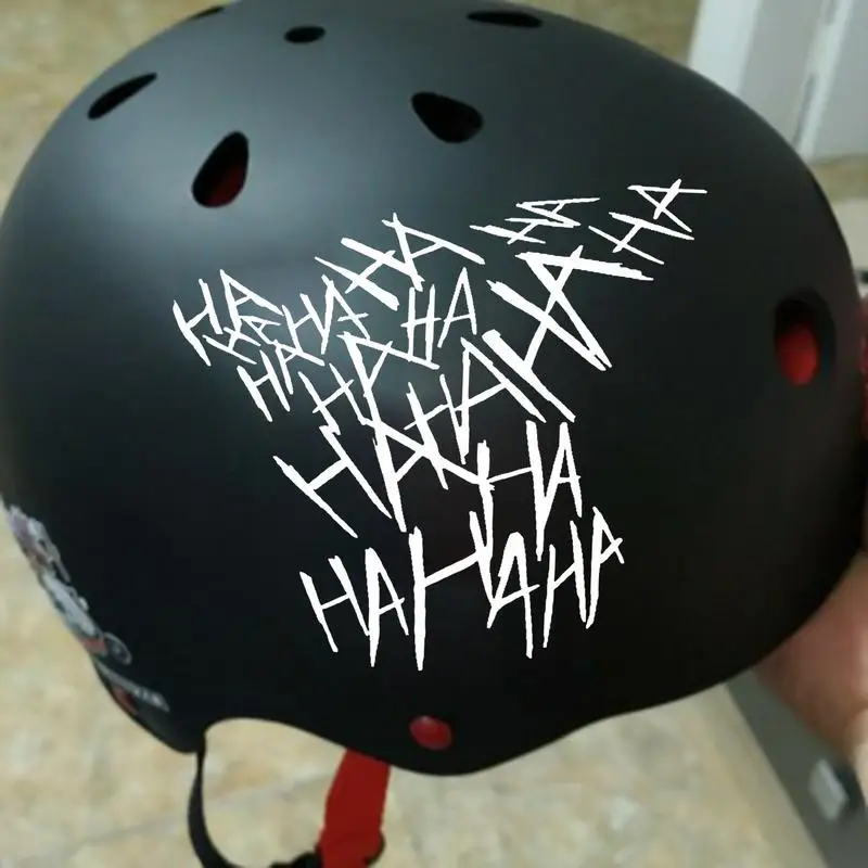 Pegatina reflectante para casco de motocicleta, calcomanía divertida de vinilo, decoración de estilo, HAHAHA ha Joker