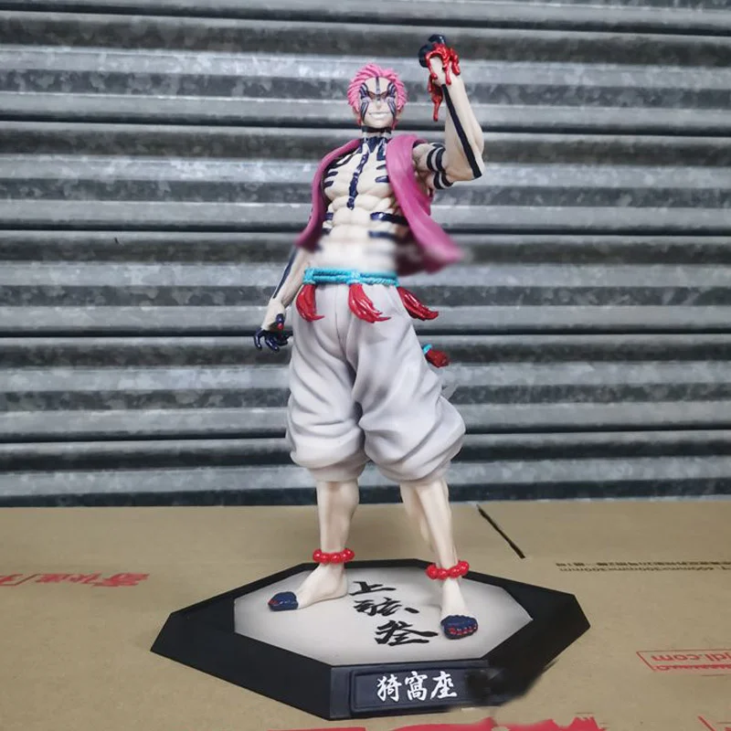 애니메이션 악마 슬레이어 아카자 피규어 하쿠지 피규어 PVC 액션 피규어, GK 조각상 모델 인형 장난감, 어린이 선물, 28cm