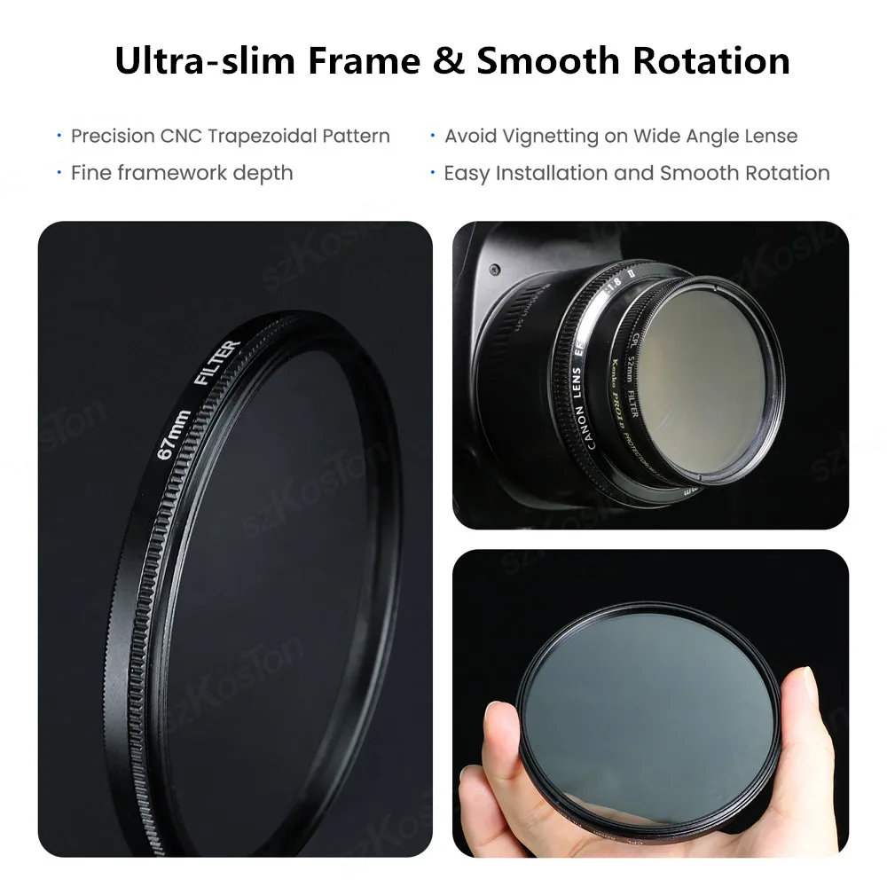 37-86mm UV Filter Lens MC Ultra Slim Optics with Multi Coated Protection 37mm 40mm 43mm 46mm 49mm 52mm 58mm 62mm 67mm 77mm 82mm