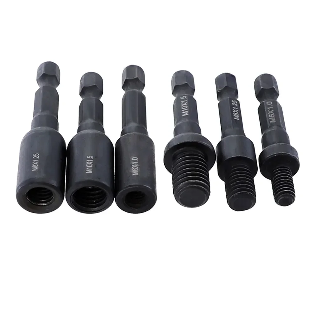 Efficient and Long Lasting CrMo SelfTapping Socket Adapter Set Compatible with For 6810 Insert Nuts or Hanger Bolt