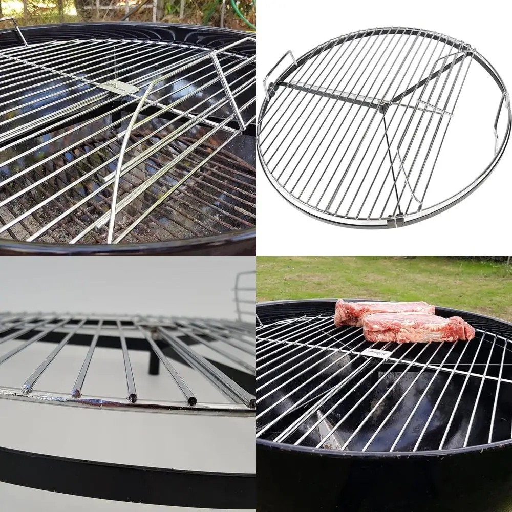 

22 BBQ Dragon Rotating Hinged Grill Grate - Heavy-Duty 360° for Weber & Other Charcoal Grills