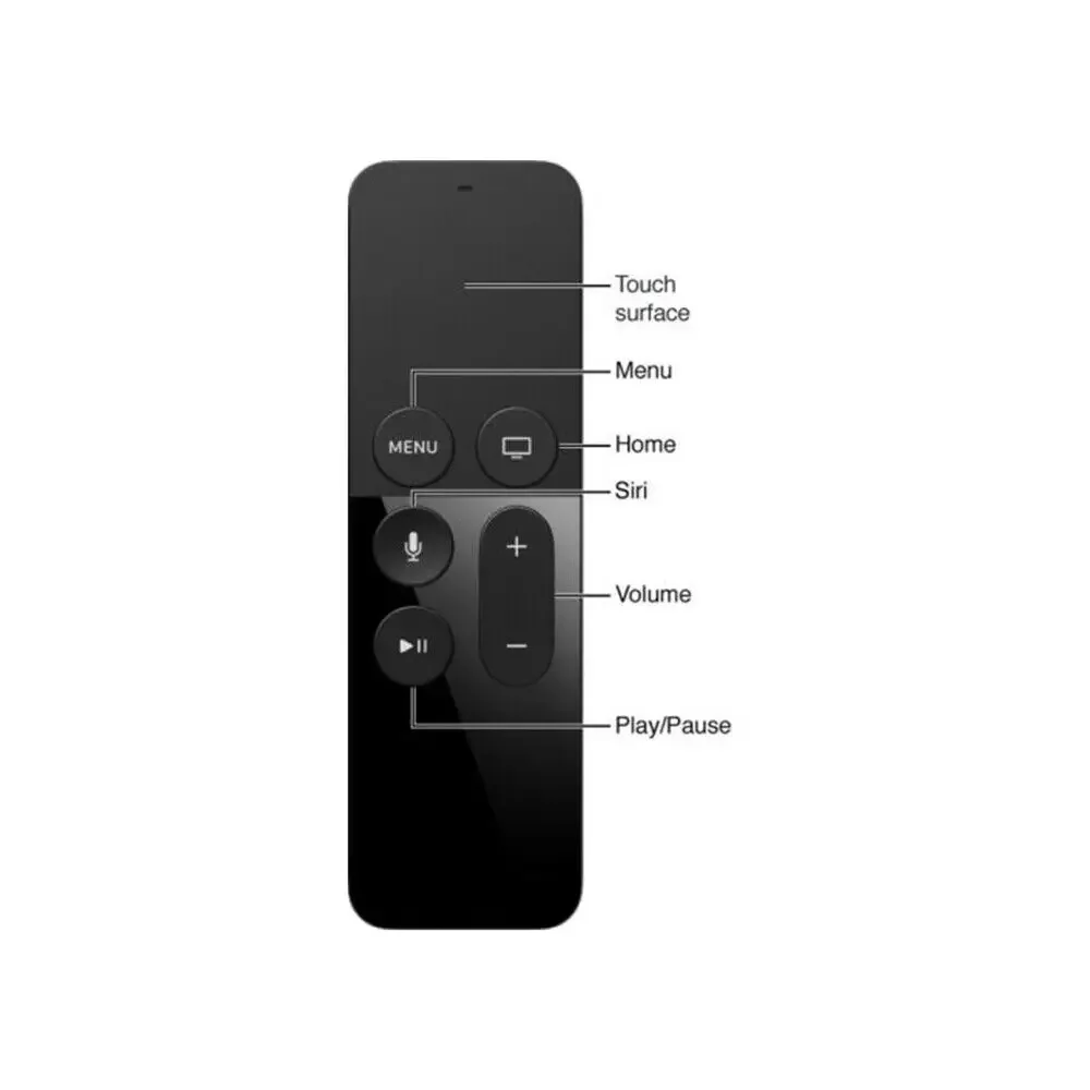 

For Apple TV Siri 4th Generation Remote Control MLLC2LL/A EMC2677 A1513 TV4 4K A1962A1