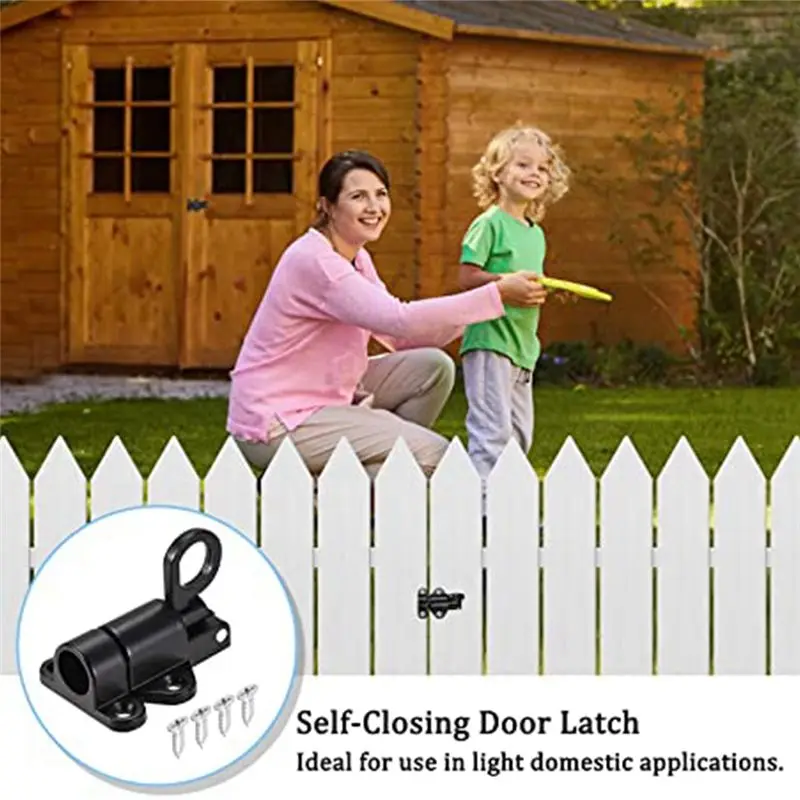 Automatic Deadbolt Lock, Door Lock, 3 Pcs With Screw Spring Lock For Windows, Wooden Doors, Cabinet Doors, Garden Doors-[A04I To
